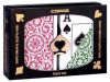 Copag 1546 Elite Plastic Playing Cards: Wide, Super Index, Burgundy/Green